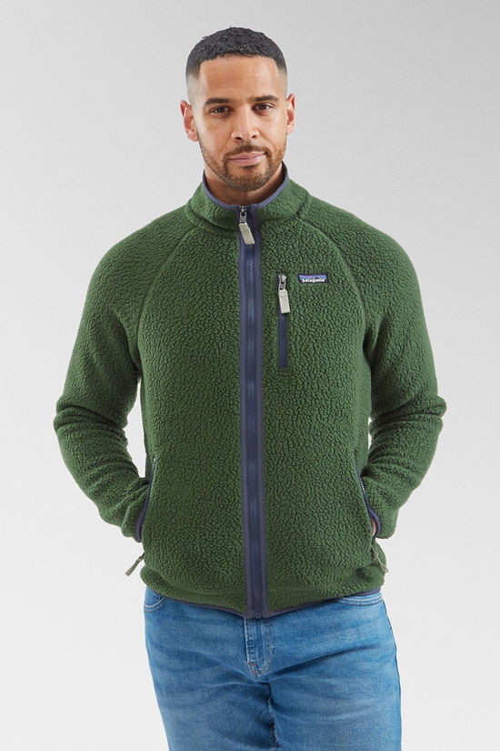 Mens Retro Pile Fleece Jacket