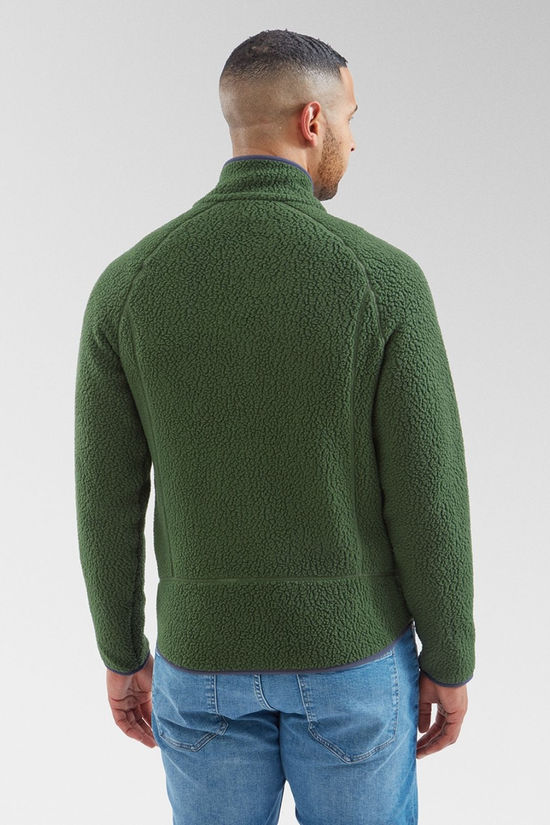 Mens Retro Pile Fleece Jacket