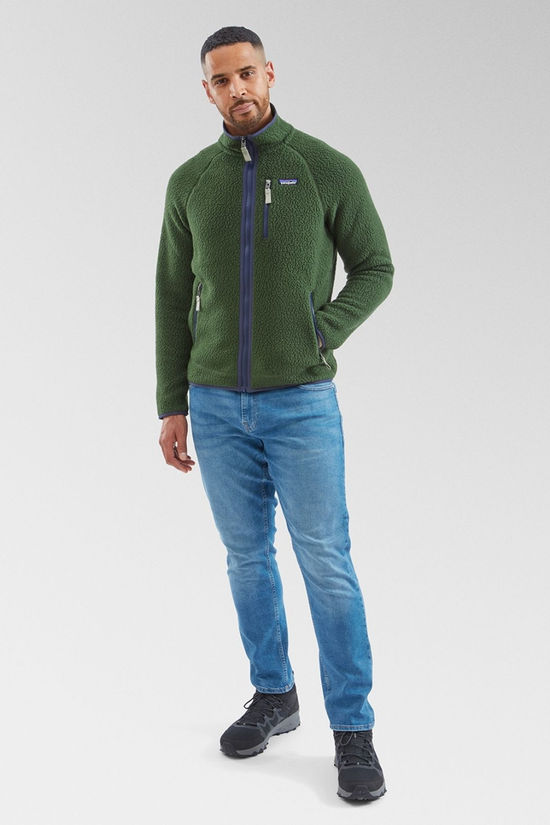 Mens Retro Pile Fleece Jacket