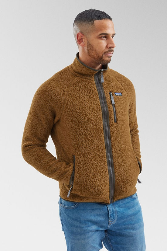 Mens Retro Pile Fleece Jacket