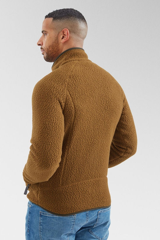 Mens Retro Pile Fleece Jacket