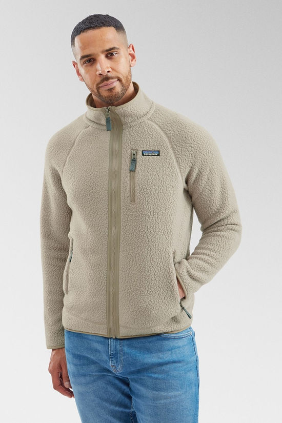 Mens Retro Pile Fleece Jacket