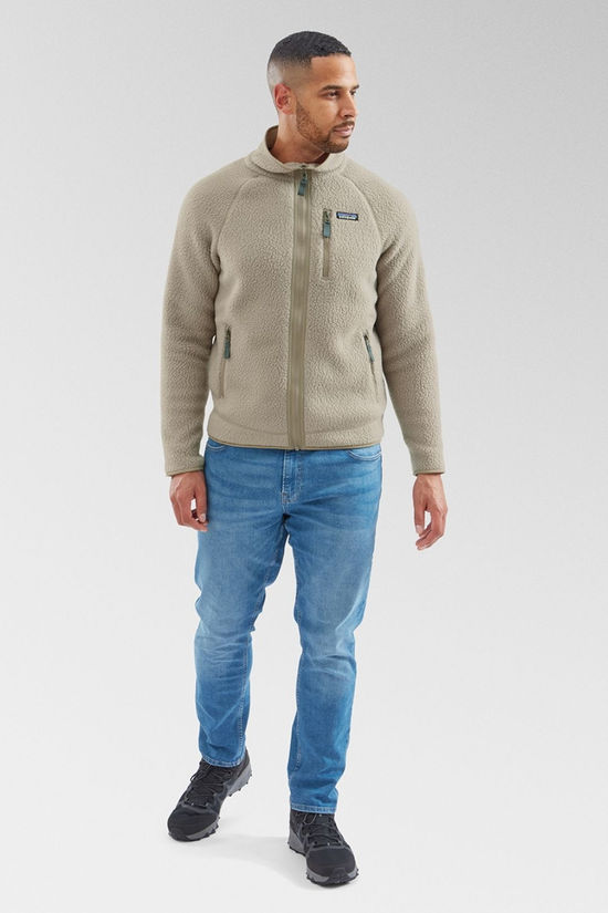 Mens Retro Pile Fleece Jacket