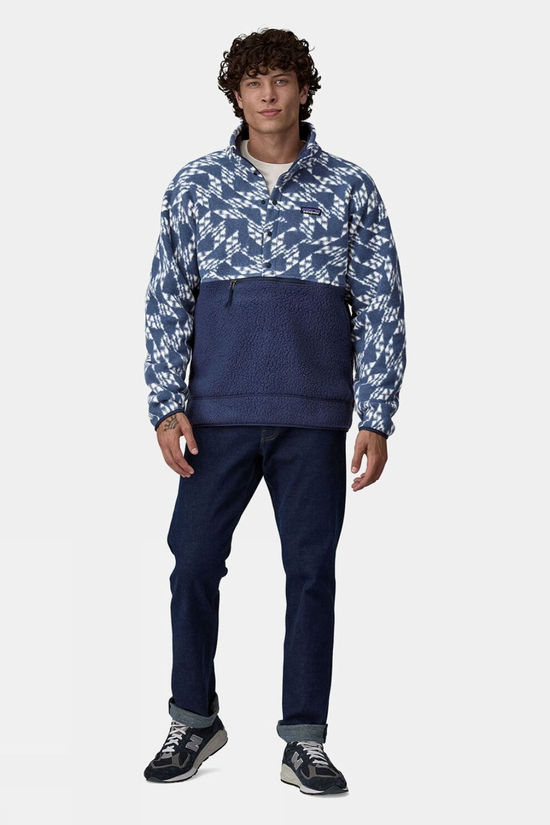 Mens Retro Pile Half Zip Fleece