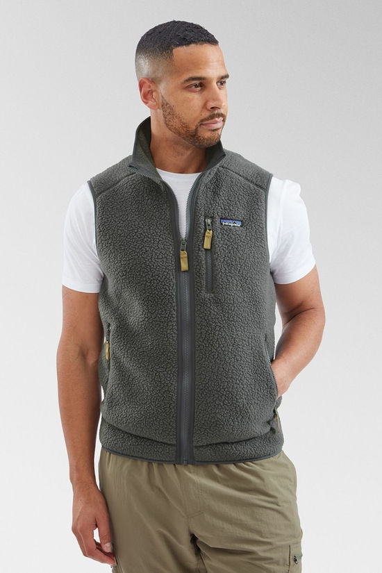 Mens Retro Pile Vest
