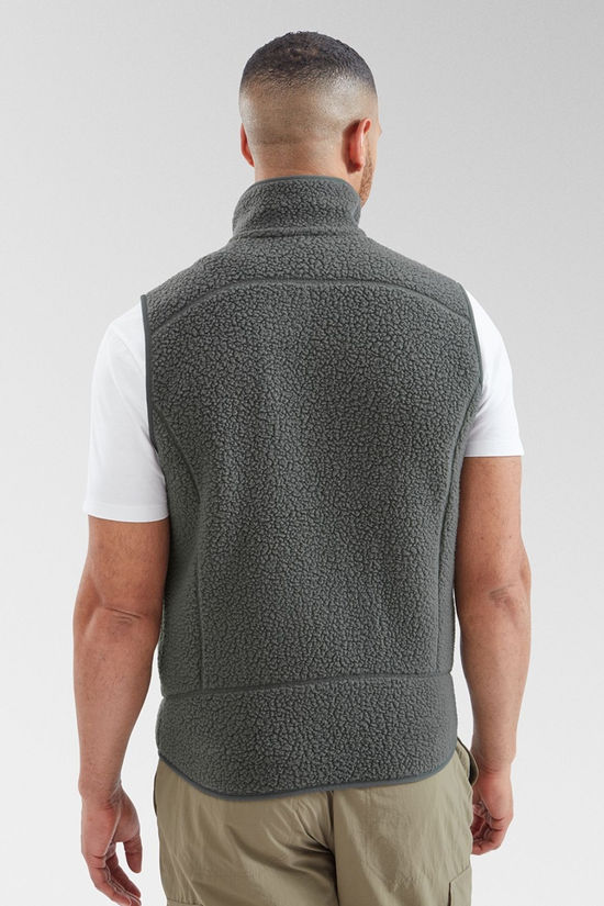 Mens Retro Pile Vest