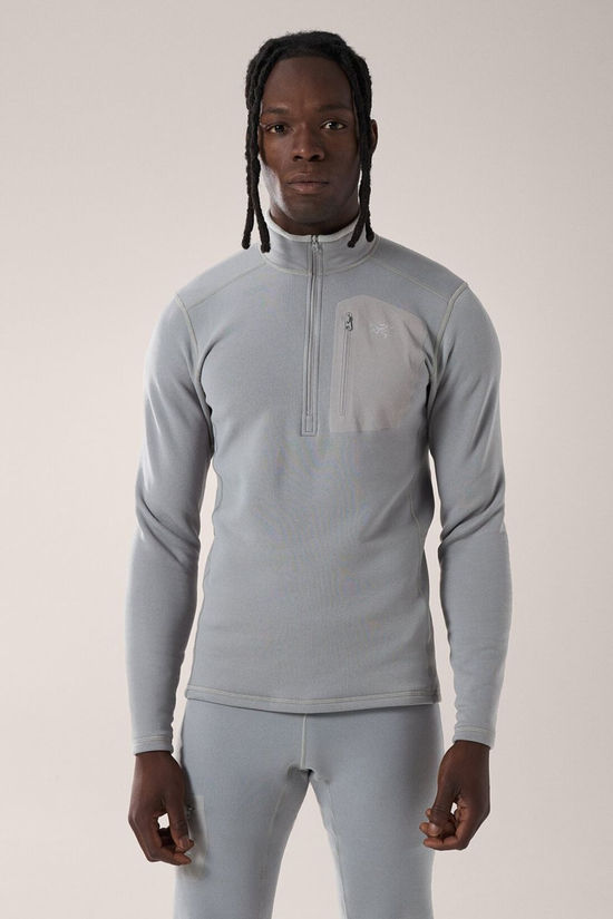 Mens Rho Zip Neck Top