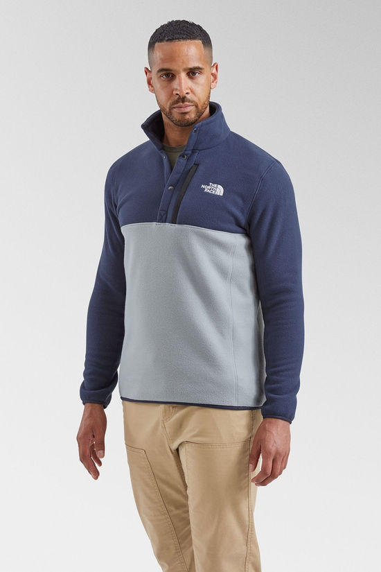 Mens Ryeford Snap 2 Neck Pullover Fleece