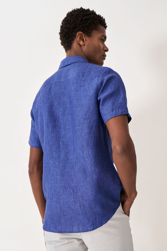 Mens Short Sleeve Linen Shirt