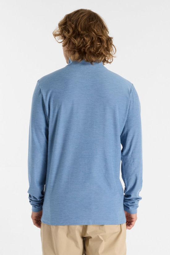 Mens Space Dye Quarter Zip Top
