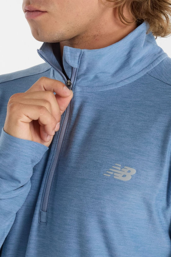 Mens Space Dye Quarter Zip Top