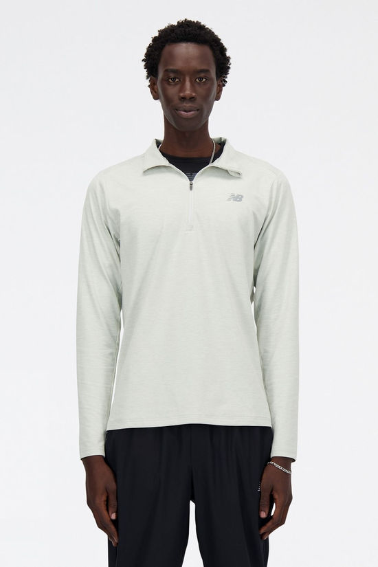 Mens Space Dye Quarter Zip Top