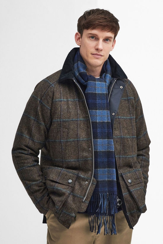 Mens Tartan Lambswool Scarf