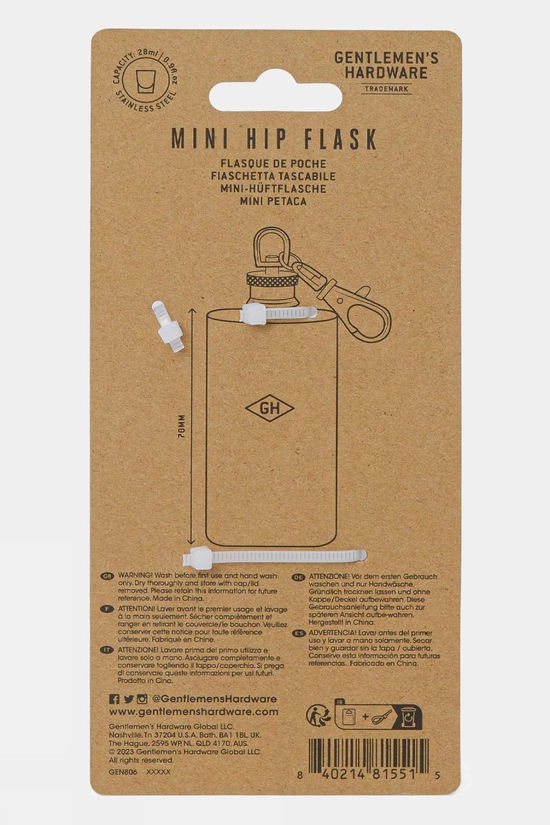 Mini Hip Flask Keyring