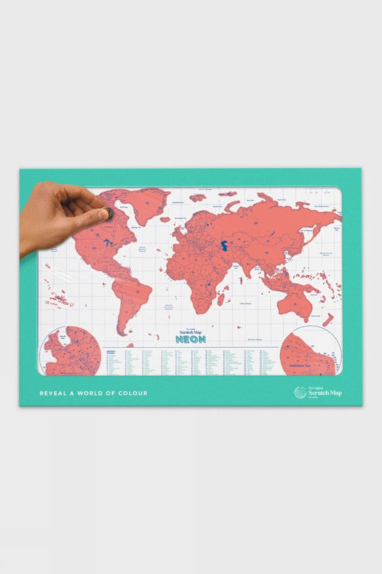 Neon Scratch Map