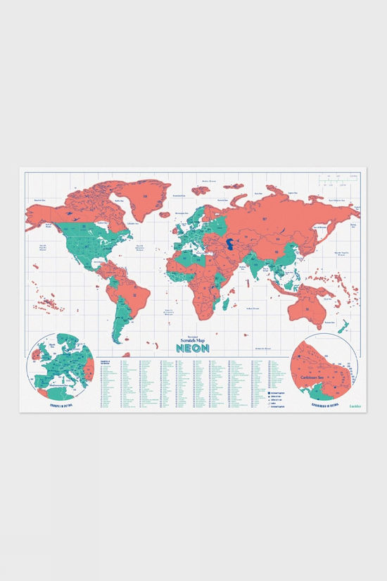 Neon Scratch Map