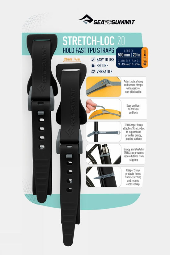 Stretch-Loc TPU Straps - 2 Pack