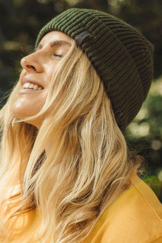 Unisex Compass Recycled Acrylic Beanie