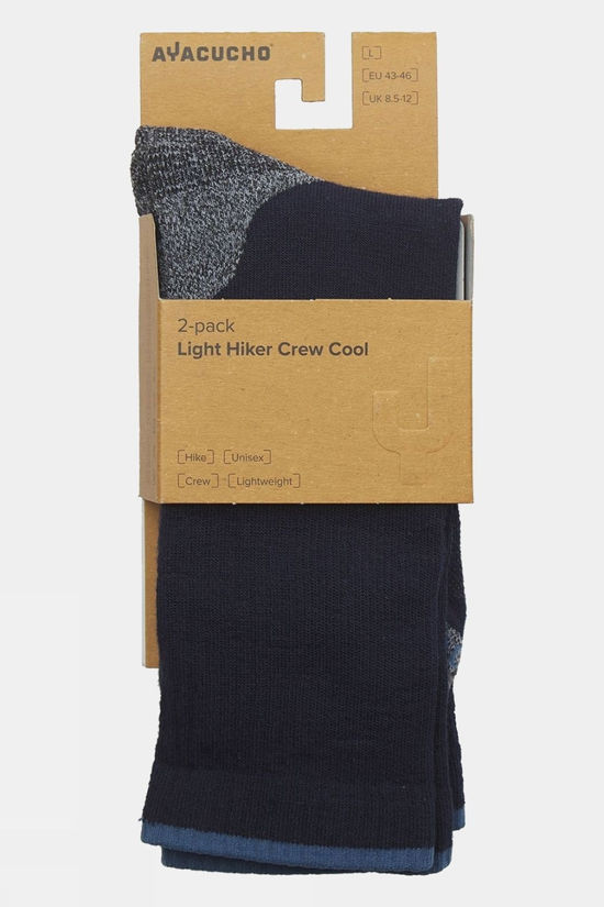 Unisex Light Hiker Crew Cool Socks (2 Pack)