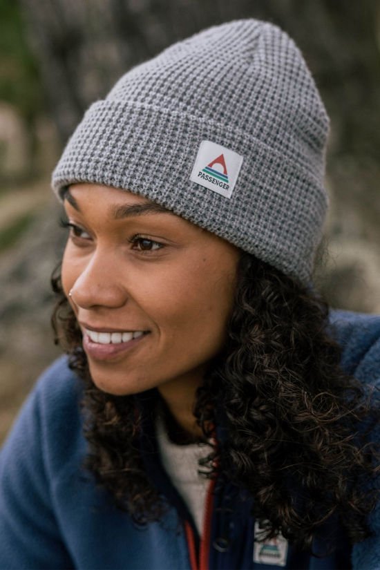 Unisex Moss Waffle Beanie