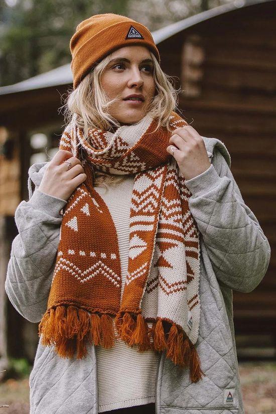 Unisex West Coast Recycled Acrylic Scarf