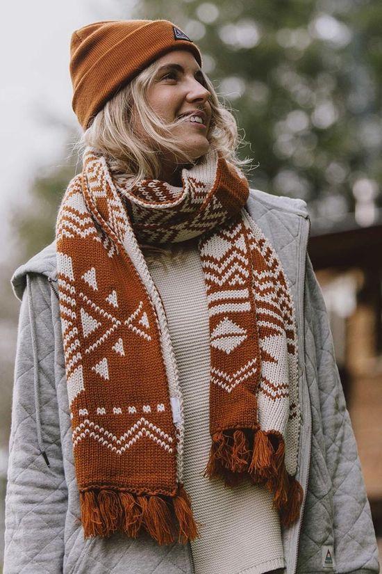 Unisex West Coast Recycled Acrylic Scarf