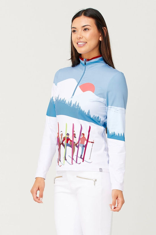 Womens Amiche Quarter Zip Top
