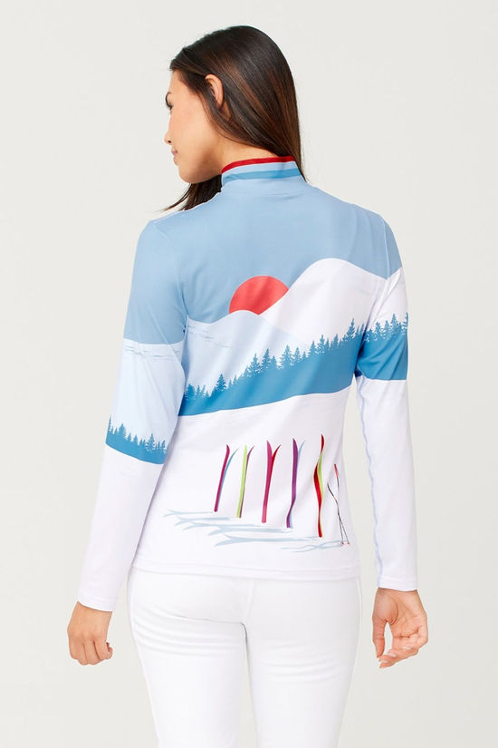 Womens Amiche Quarter Zip Top