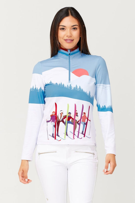 Womens Amiche Quarter Zip Top