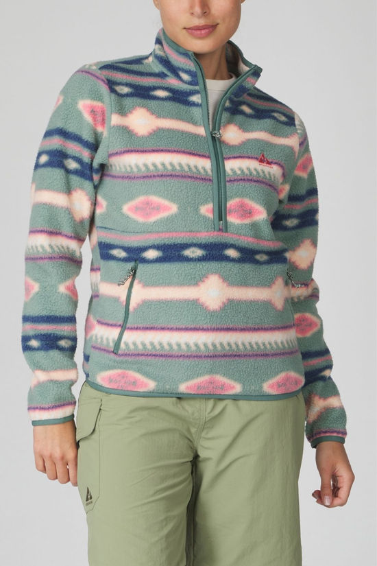 Womens Barrosa Printed Half Zip Fleece