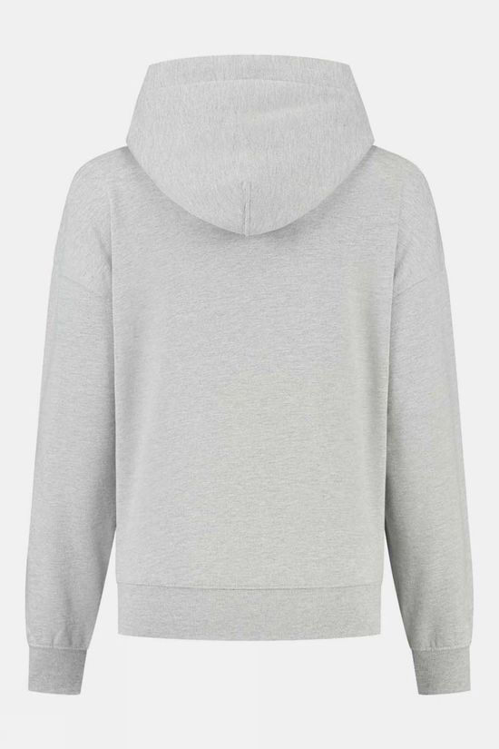Womens Blue Fleece Hooded Sweatshirt