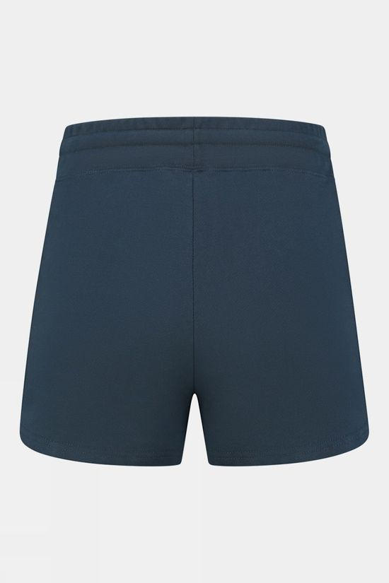 Womens Blue Fleece Shorts