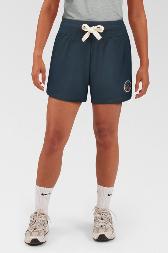 Womens Blue Fleece Shorts