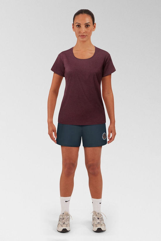 Womens Blue Fleece Shorts