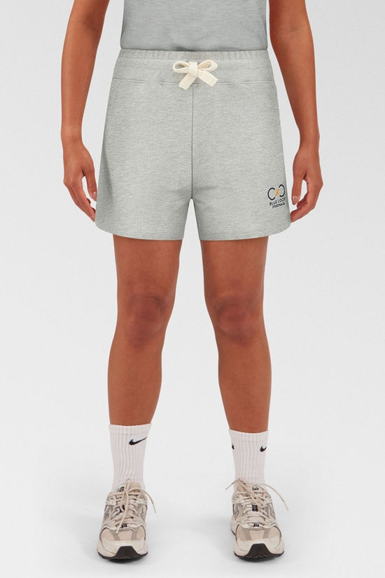 Womens Blue Fleece Shorts