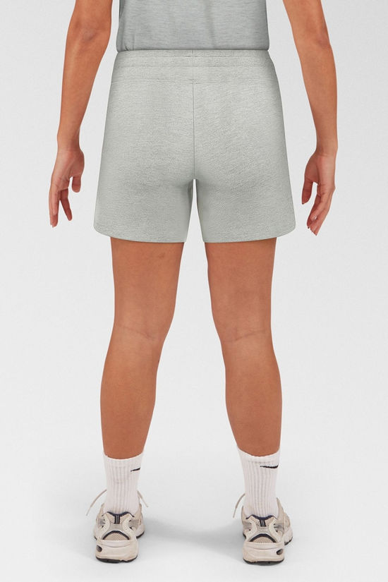 Womens Blue Fleece Shorts
