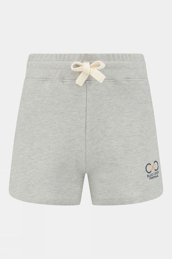 Womens Blue Fleece Shorts
