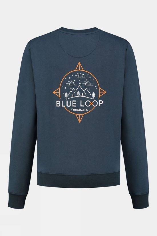 Womens Blue Fleece Sweater