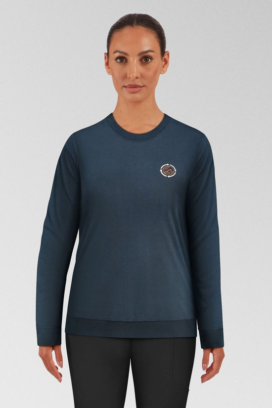 Womens Blue Fleece Sweater