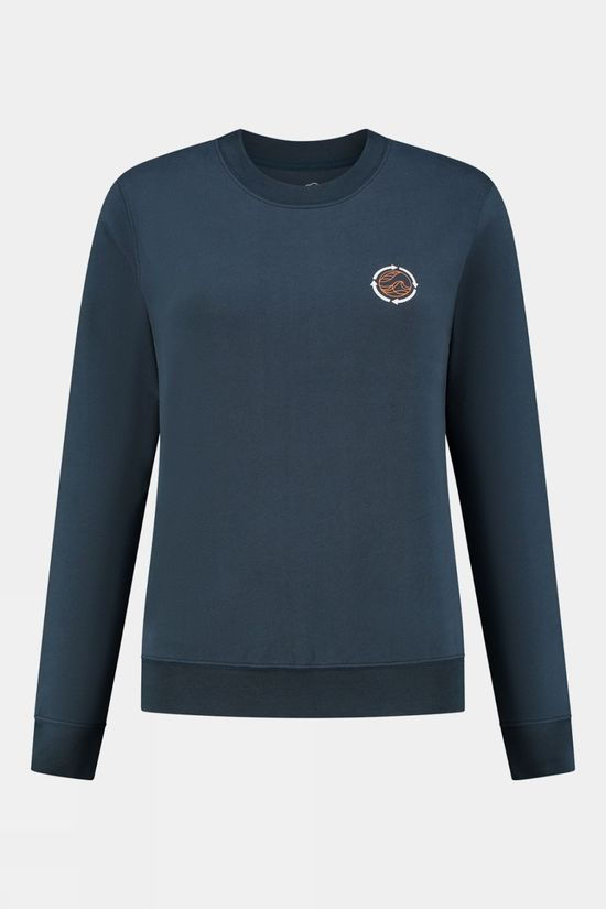 Womens Blue Fleece Sweater