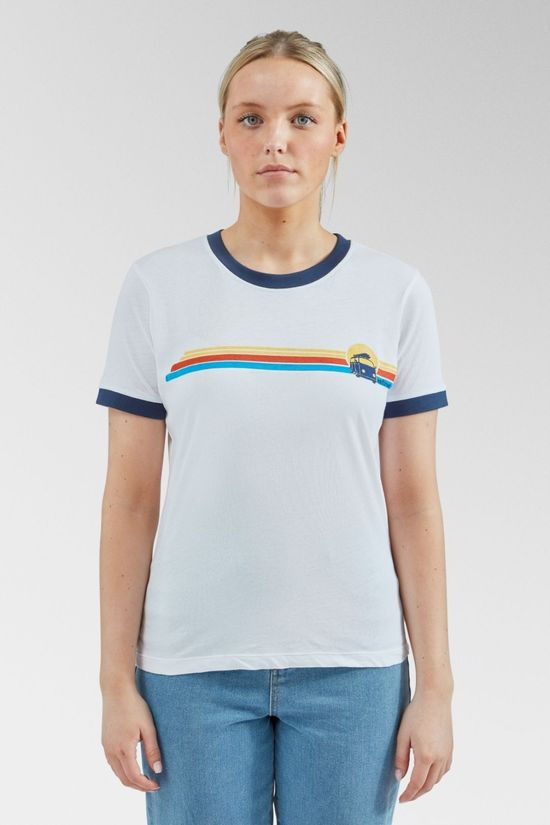 Womens Celeste Stripe Ringer T-Shirt