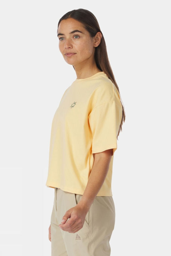 Womens Cropped Mini Embroidery T-Shirt