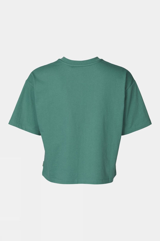 Womens Cropped Mini Embroidery T-Shirt