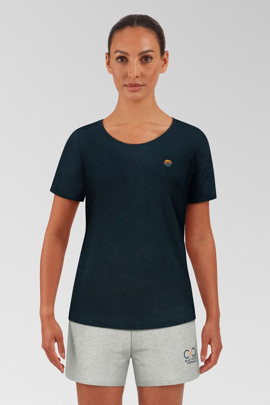 Womens Denimcel Melange Tee