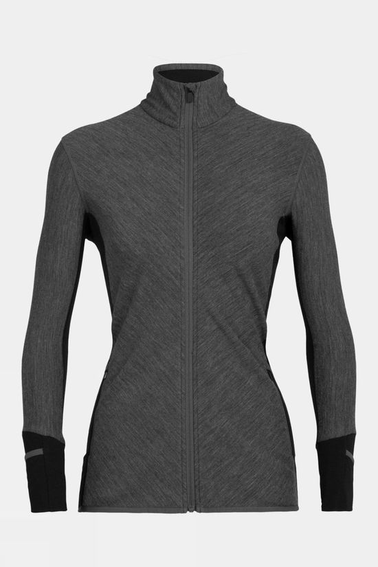 Womens Descender Long Sleeve Zip Top
