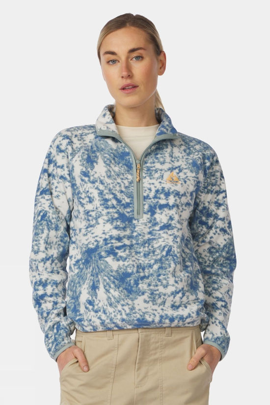 Womens Estate Printed Half Zip Fleece