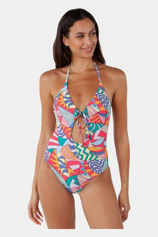 Womens Flinder Halter One Piece Swimsuit