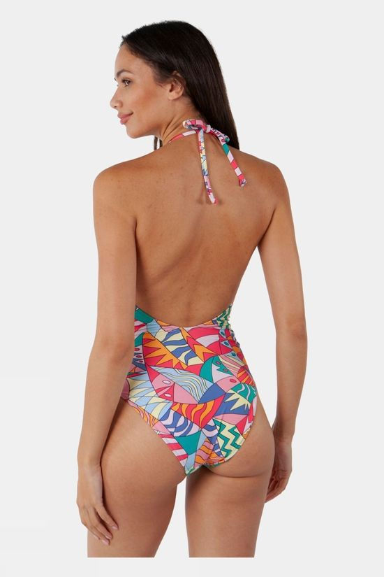 Womens Flinder Halter One Piece Swimsuit