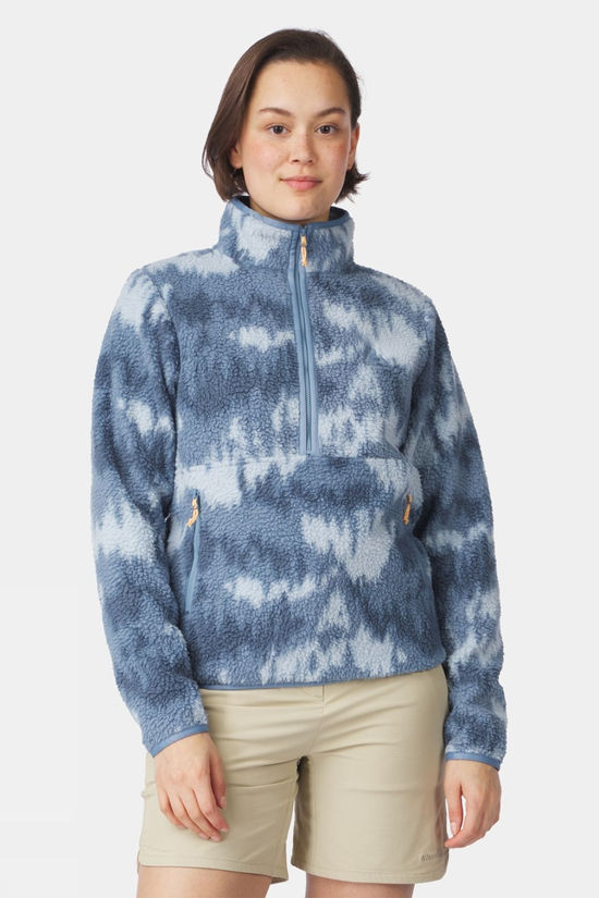 Womens Flynn Printed Half Zip Fleece