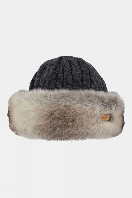 Womens Fur Cable Bandhat Beanie